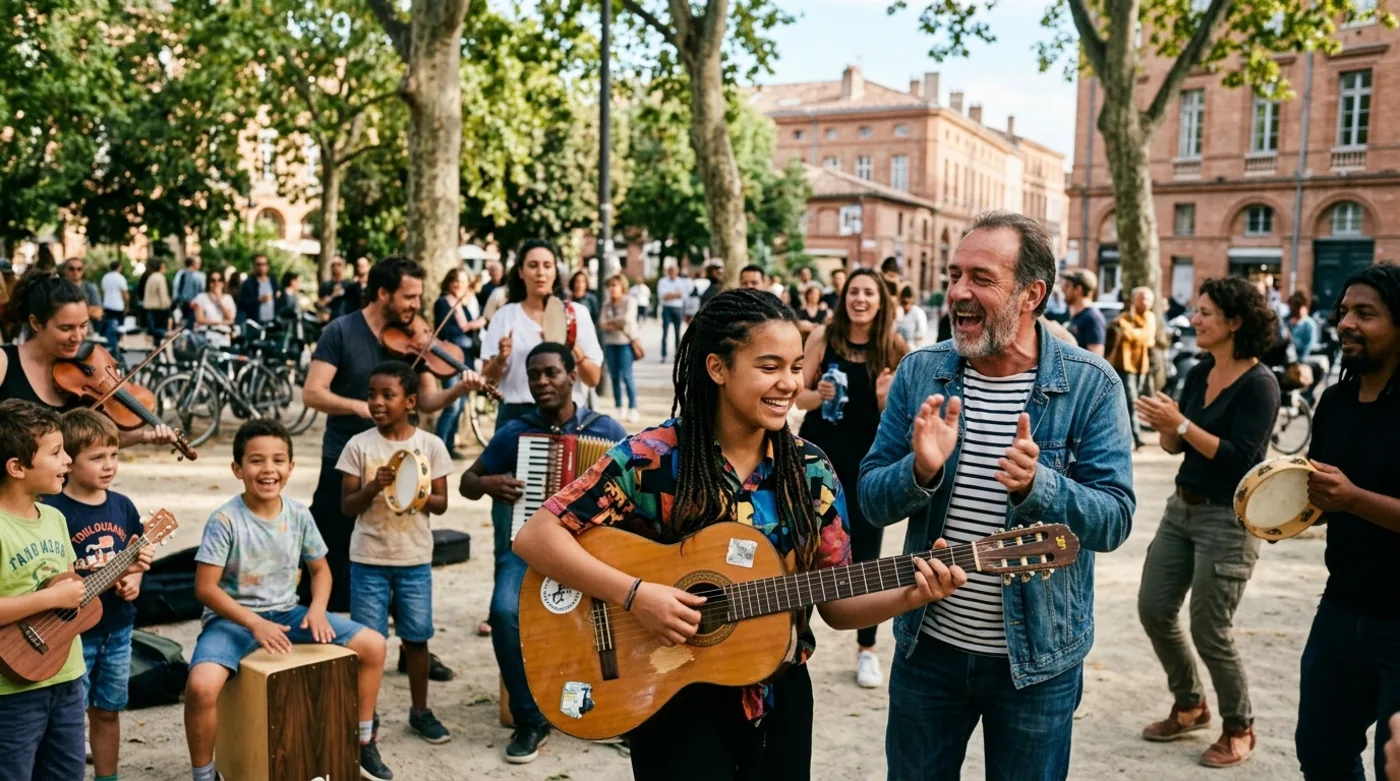 Atelier d'éveil sonore et découverte musicale de quartier