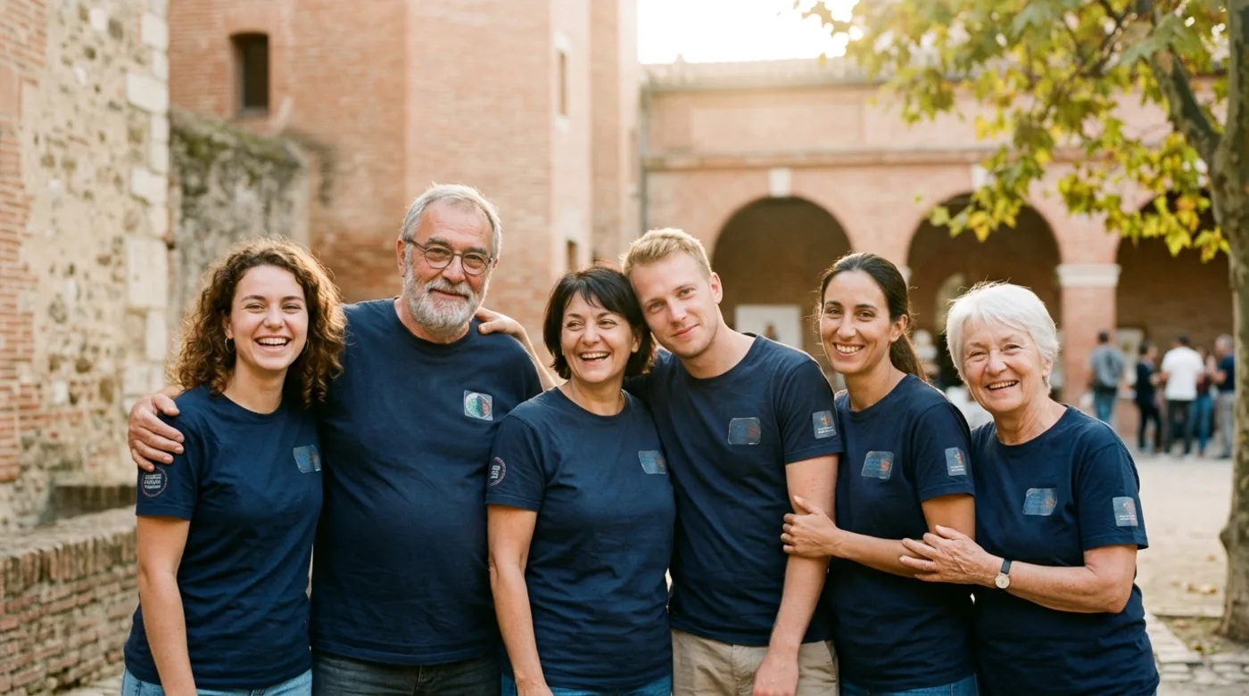 Portrait des bénévoles engagés auprès de l'association musicale à Toulouse